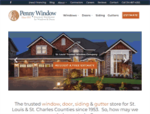 Tablet Screenshot of pennywindowstl.com